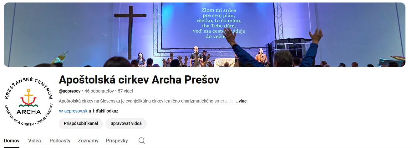 Sledujte nás na Youtube